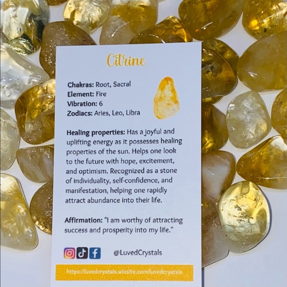 Citrine Tumbled Crystal - Picture 5 of 6
